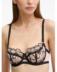 Chantelle - Lush Floral-Embroidered Mesh Bra - Lyst