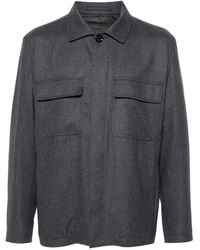 Lardini - Giacca-Camicia Con Tasche - Lyst