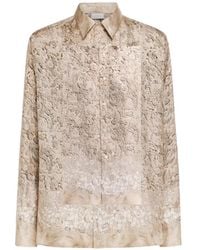 Pierre Louis Mascia - Aloe Floral Lace Longsleeve Shirt - Lyst