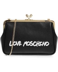 Moschino - Love Logo-Print Love Clutch Bag - Lyst