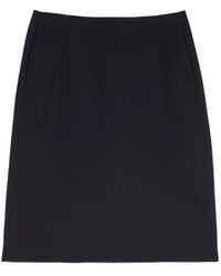 Jil Sander - A-Line Wool Midi Skirt - Lyst