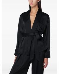 Victoria Beckham - Satin Pyjama Blouse - Lyst