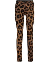 Philipp Plein - Vaqueros skinny con estampado de leopardo - Lyst