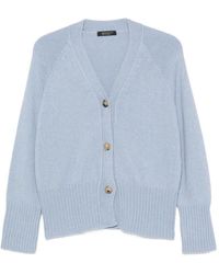 Aragona - V-Neck Ribbed-Knit Cardigan - Lyst