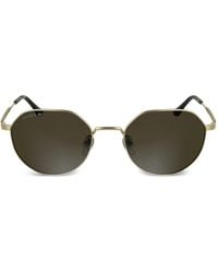 Lacoste - Metal round sunglasses - Lyst