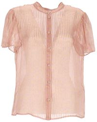 Kristina Ti - Sheer Silk Blouse - Lyst