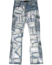 Who Decides War - Patchwork Distressed Jeans - Lyst