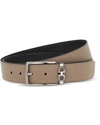 Ferragamo - Reversible And Adjustable Belt With Rectangular Buckle - Lyst