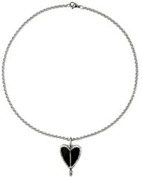 POISONED HEARTS - Heart Pendant Necklace - Lyst