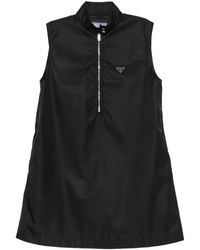 Prada - A-Line Sleeveless Mini Dress - Lyst