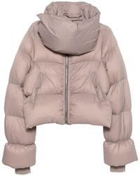 Rick Owens - Rose Funnel Neck Quilted Recycled Nylon Down Jacket - Lyst