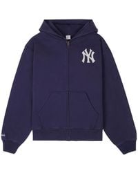 Sporty & Rich - Yankees Serif Zip-Up Hoodie - Lyst