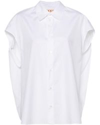 Marni - Poplin Sleeveless Shirt - Lyst