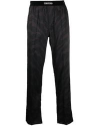 Tom Ford - Pantalon De Pyjama À Bande Logo - Lyst