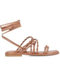 Stuart Weitzman - Calypso Braided-Strap Sandals - Lyst