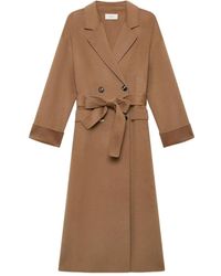 Maliparmi - Belted Double-Breasted Coat - Lyst