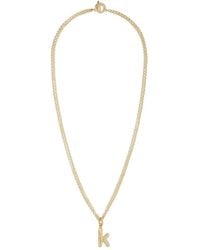 Roxanne Assoulin - The Puffy Initial Necklace - Lyst