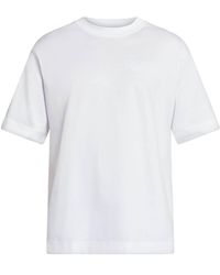 Lacoste - White Cotton T-shirt - Lyst