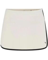 Guess - Contrast-Trim A-Line Skirt - Lyst