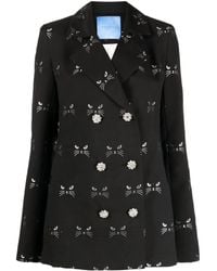 Macgraw - Circa 72 Jacquard Double-Breasted Blazer - Lyst