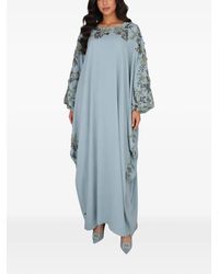 Loodyana - Embroidered Long-Sleeve Maxi Kaftan Dress - Lyst