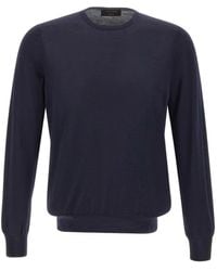 Gran Sasso - Crew-Neck Ribbed-Edge Sweater - Lyst