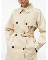 HUGO - Mariane Double-Breasted Belted Trench Coat - Lyst