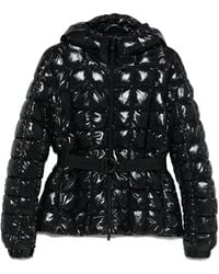 Moncler - Eynard Gewatteerd Jack Met Ceintuur - Lyst