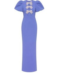 Rebecca Vallance - Verziertes Maxikleid mit Puffärmeln - Lyst