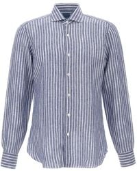 Barba Napoli - Striped Linen Shirt - Lyst