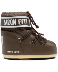 Moon Boot - Logo-Print Lace-Up Boots - Lyst