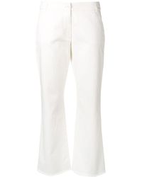 Woolrich Jean à longueur crop - Blanc