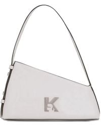 KARL LAGERFELD - Geo Leather Shoulder Bag - Lyst