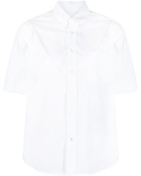 MM6 by Maison Martin Margiela - Short-sleeve Cotton Shirt - Lyst