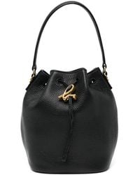 agnès b. - Drawstring Leather Shoulder Bag - Lyst