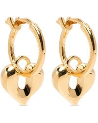 Missoma - Molten Heart-Pendant Hoop Earrings - Lyst