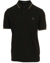 Fred Perry - Poloshirt mit gestreiftem Detail - Lyst