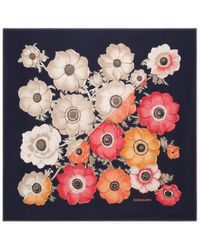 Ferragamo - Floral-print Silk Scarf - Lyst