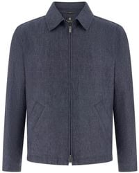 BOGGI - Technical Linen Bomber Jacket - Lyst