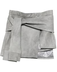 Manokhi - Alya Tie-Waist Mini Skirt - Lyst