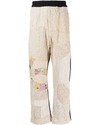 By Walid - Patchwork Design Trousers - Lyst