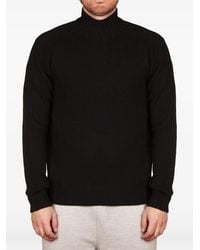 Alpha Studio - Ribbed-Knit High-Neck Wool Sweater - Lyst