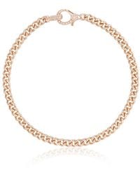 SHAY - 18K Rose 6.5 Inch Baby Pavé Diamond Bracelet - Lyst