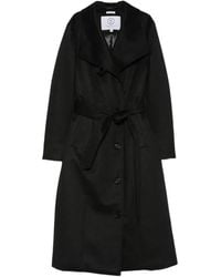 Norwegian Wool - Belted Button-Front Coat - Lyst