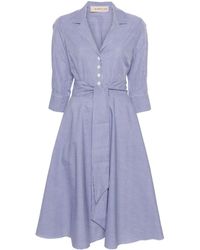 Blanca Vita Periwinkle Midi Shirt Dress in Blue | Lyst