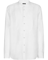 Dolce & Gabbana - Button-up Linen Shirt - Lyst