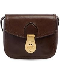The Bridge - Sac À Bandoulière En Cuir À Boucle - Lyst