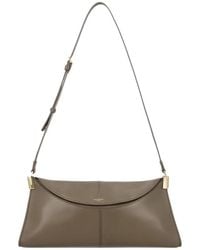 Balmain - Sac Porté Épaule Médium En Cuir À Logo Imprimé 64-83 - Lyst