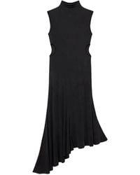 Off-White c/o Virgil Abloh - Cupro Rib Meteor Asymmetric Dress - Lyst