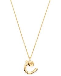 Missoma - Curly Molten Initial Pendant Necklace - Lyst